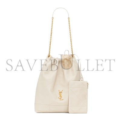 YSL JAMIE LARGE POCHON IN LAMBSKIN 828350AAB329207 (34*41*5cm)